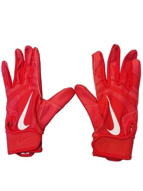 Nike Youth Alpha 2.0 Batting Gloves Red/White - Size Medium